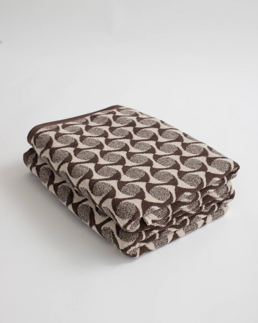 Hand Towel - Rio in Chocolate Brown