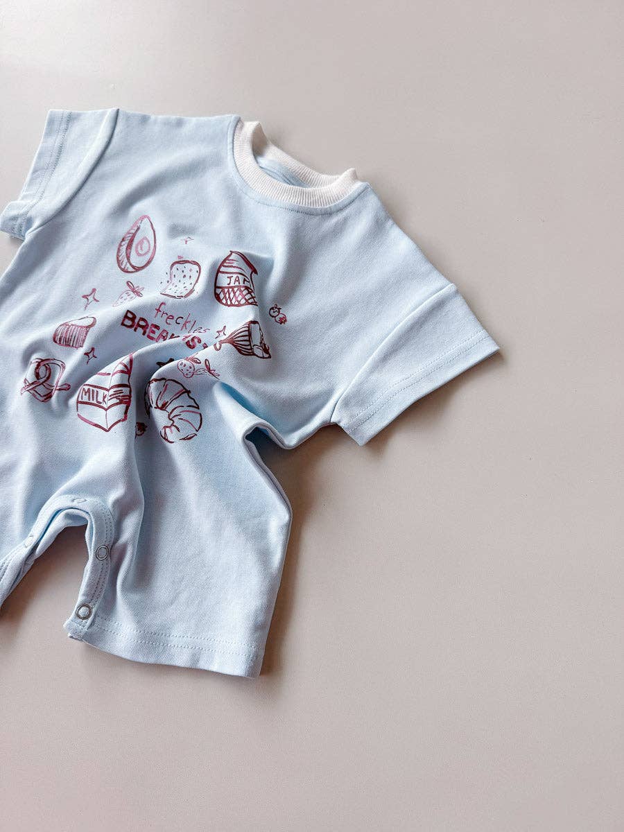 Breakfast Club Romper - Sky (1Y)