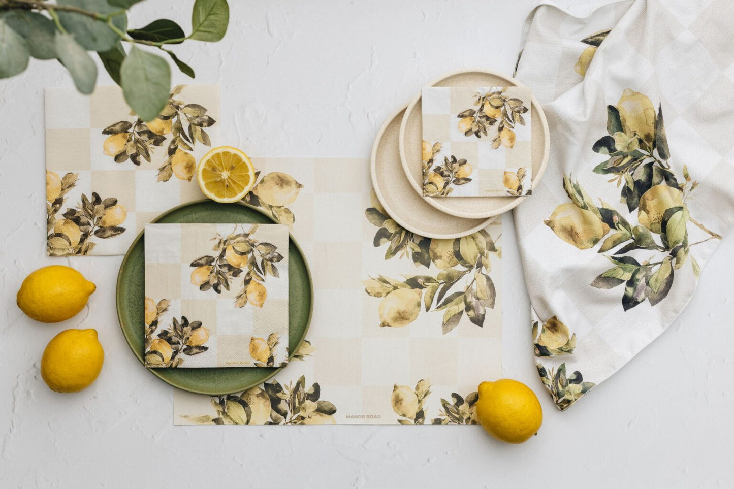 Citrons Paper Placemat Pad - 30 sheets
