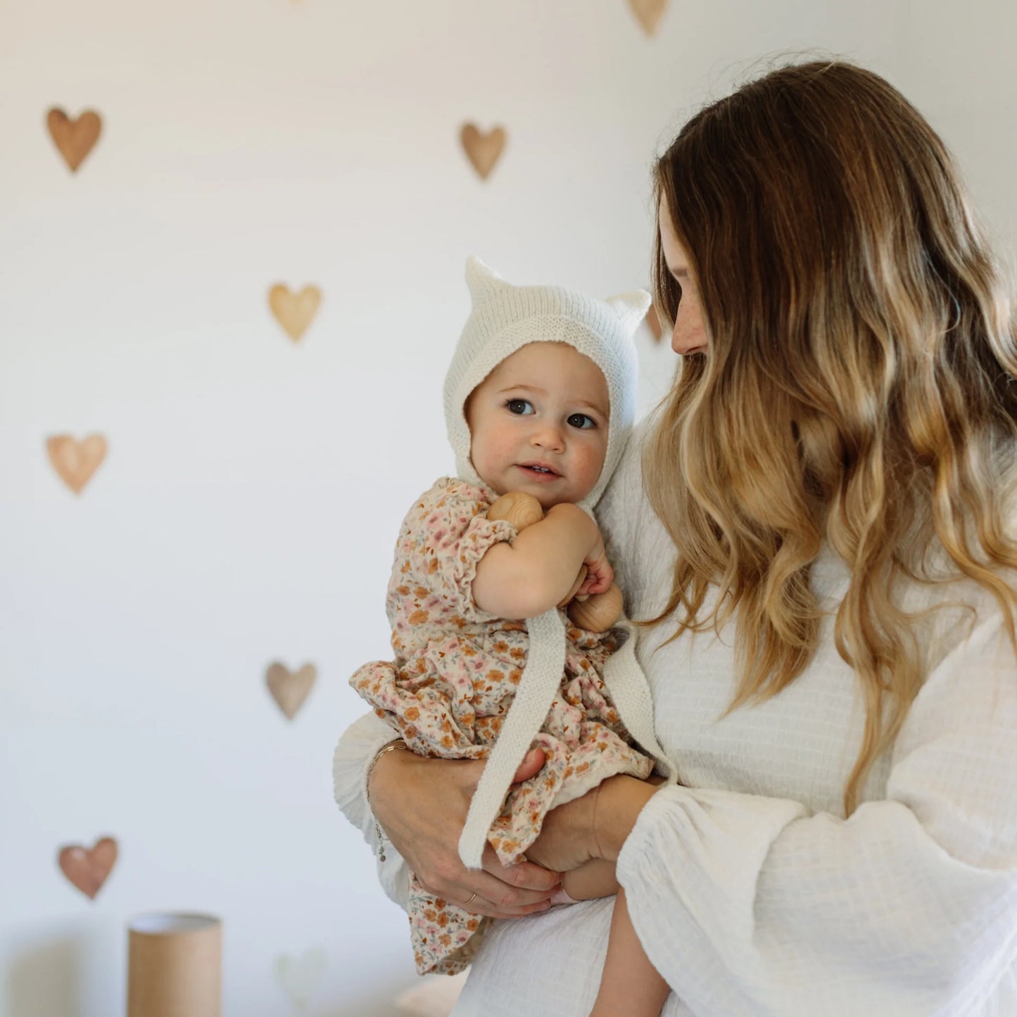 Luxury Mohair Bonnet - Off White (6-12M)