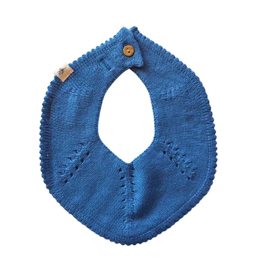 Lumi Knitted Bib - Blue
