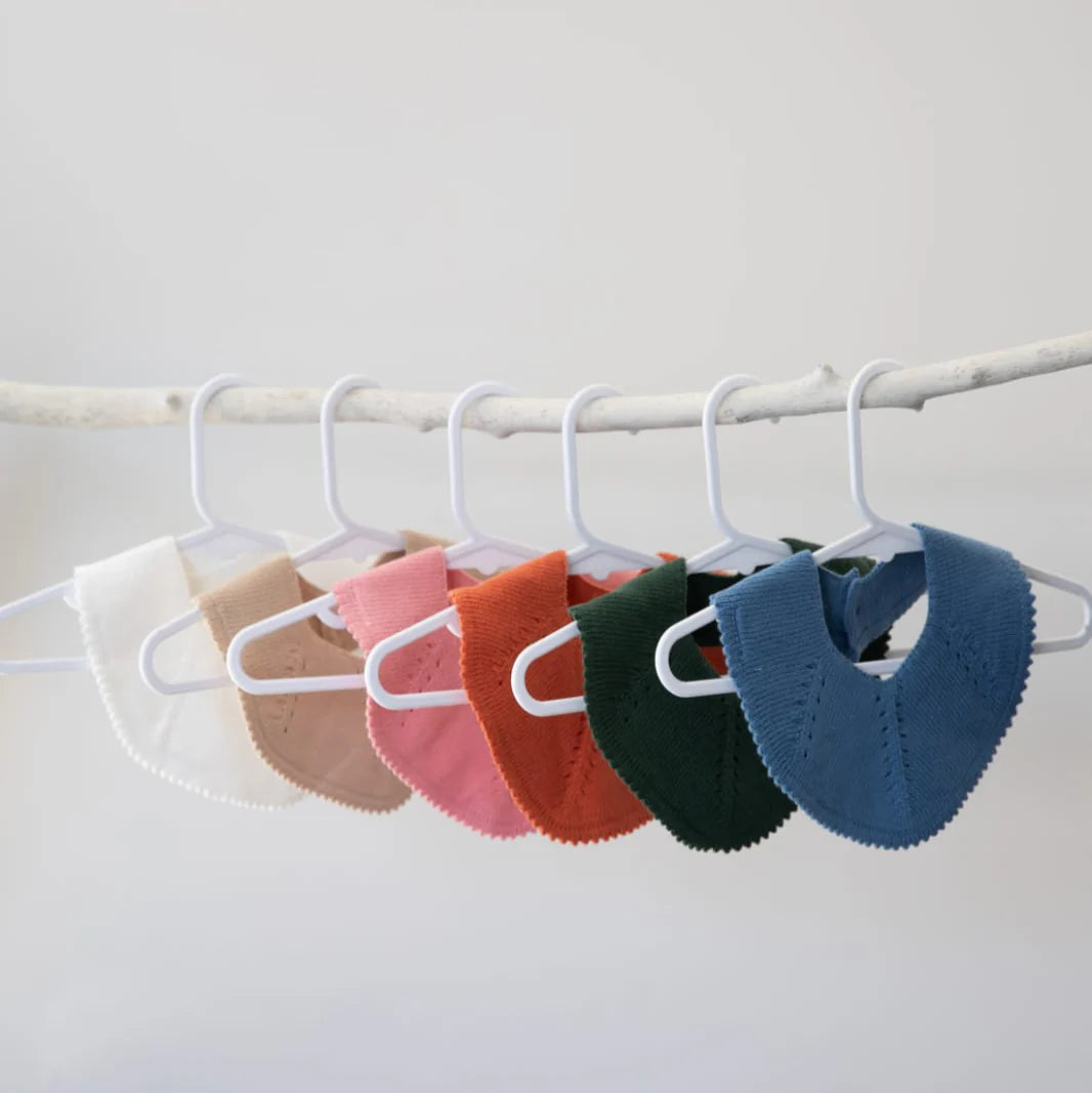 Lumi Knitted Bib - Forest Green