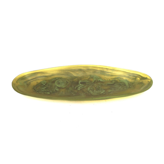 Resin Platter - Olive Marble