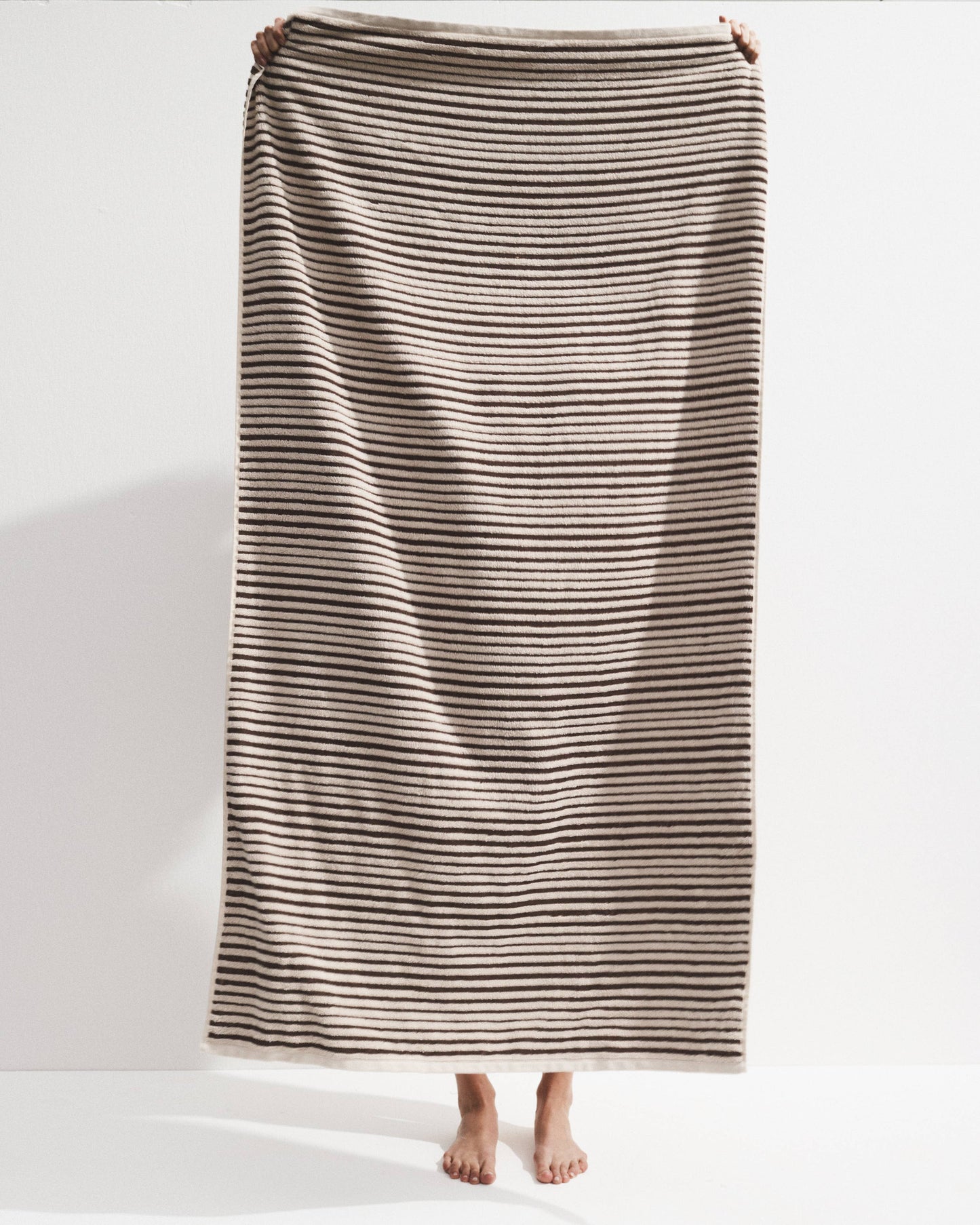 Hand Towel - Salento Stripe Affogatto