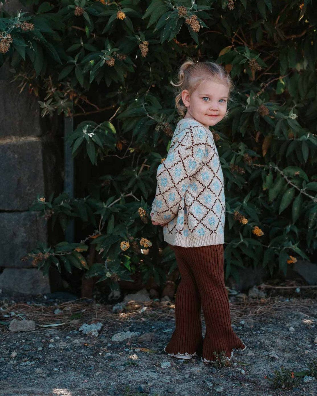 Cotton Knit Jumper - Bluebell (3-6M)
