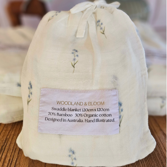 Forget-Me-Not Swaddle Wrap