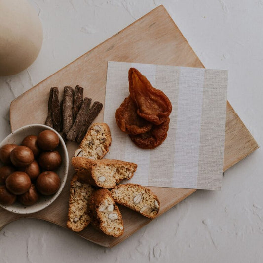 Naturals Stripe Cheese Board Presentation Cards