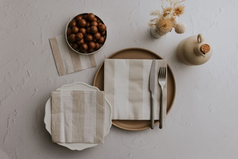 Naturals Stripe Napkins - Dinner