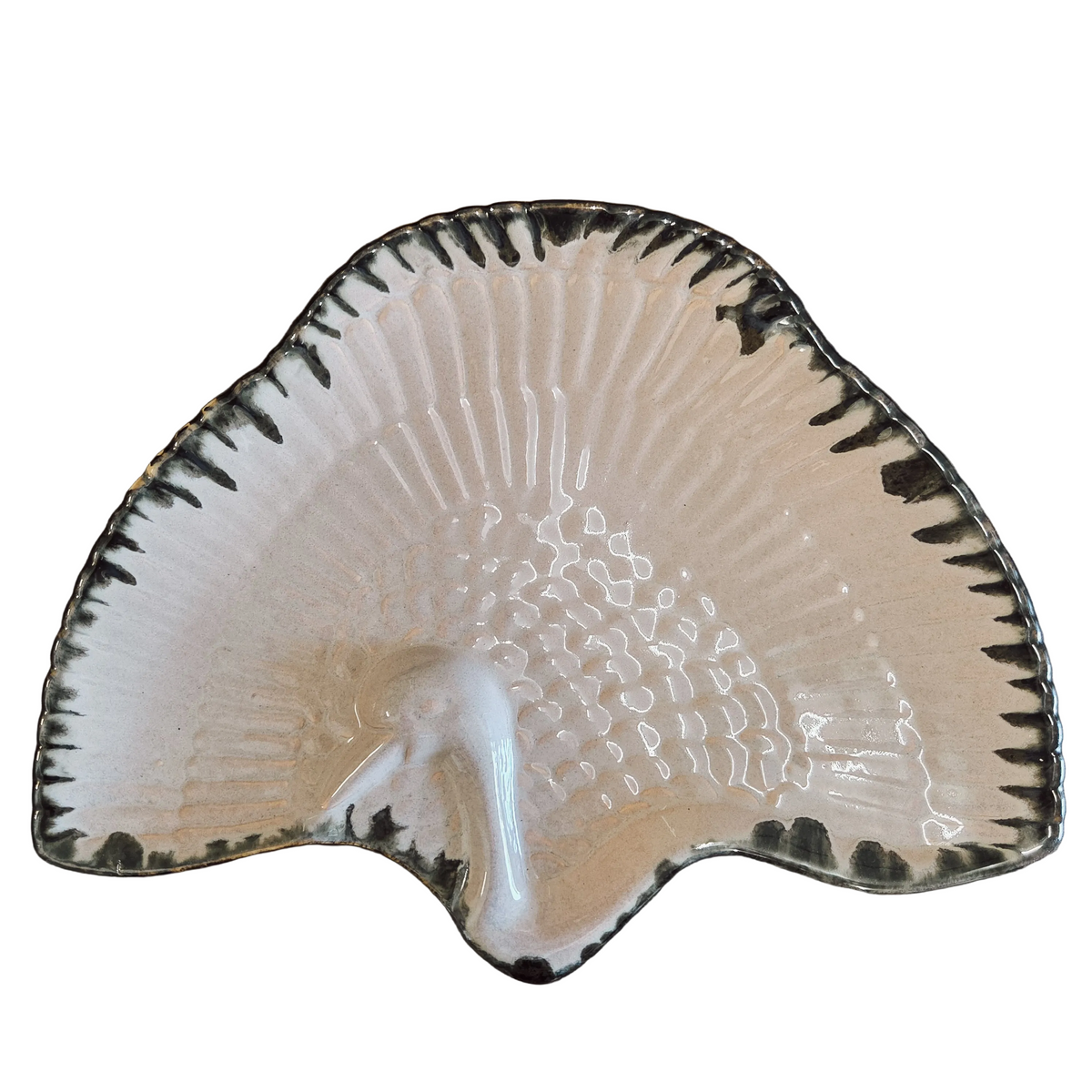 Ceramic Peacock Platter